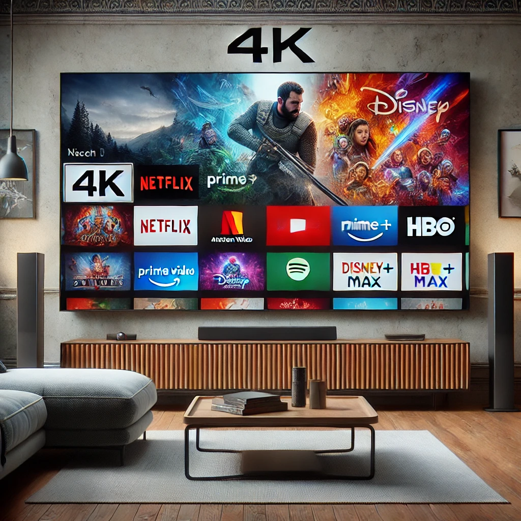 best streaming service for 4k